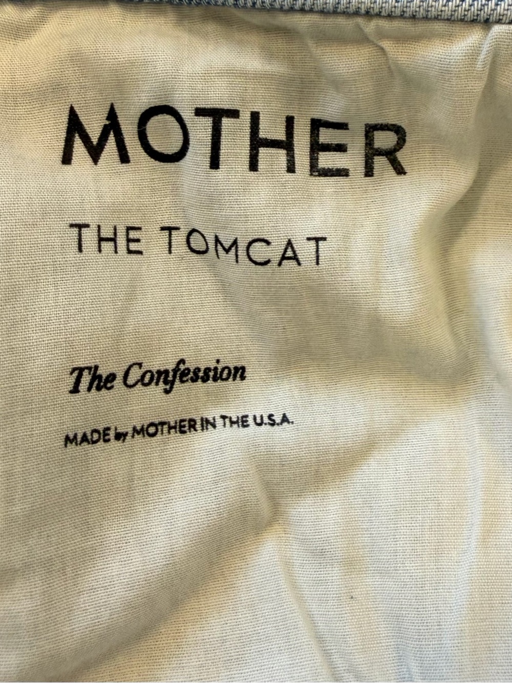 MOTHER Tomcat fit Light Blue Relaxed Button-Fly Jeans - Picture 3 of 8